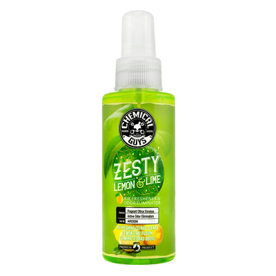 Chemical Guys Zesty Lemon & Lime Air Freshener & Odor Eliminator 118ml - WWW.PLANETAUTO.IE
