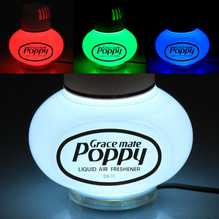 POPPY GRACE MATE® Cattleya 150Ml. avec Poppy RGB LED Light - Désodorisant  Poppy 