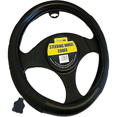 Simply Genuine Leather Steering Wheel Cover - WWW.PLANETAUTO.IE