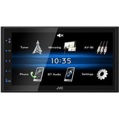 JVC KW-M25BT 6.8" Mechless Digital Media Receiver with Capacitive Monitor Bluetooth - WWW.PLANETAUTO.IE