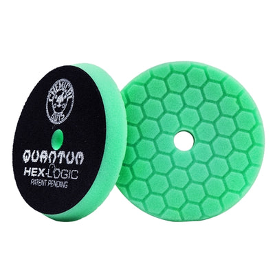 Chemical Guys Hex-Logic Quantum Heavy Polishing Pad, Green (5.5 Inch) - WWW.PLANETAUTO.IE