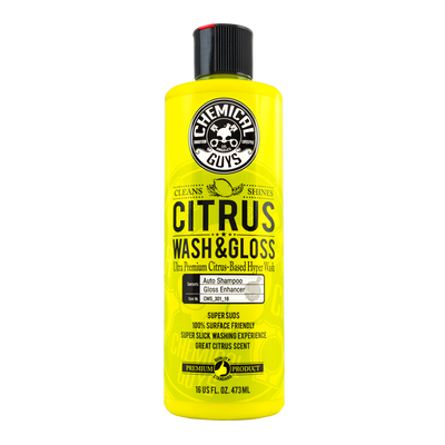 Chemical Guys Citrus Wash & Gloss Concentrated Auto Shampoo 473ml - WWW.PLANETAUTO.IE