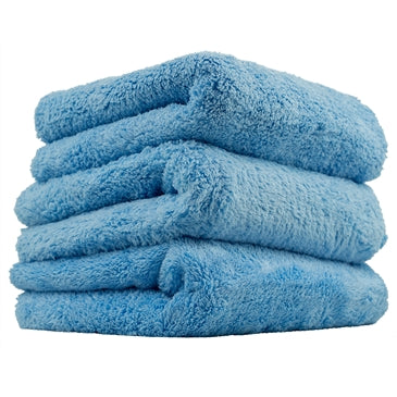 Chemical Guys Happy Ending Edgeless Microfiber Towel, Blue, 16" x 16" (3 Pack) - WWW.PLANETAUTO.IE