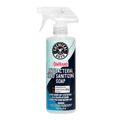 Chemical Guys OnHand Antibacterial Hand Sanitizing Soap 473ml - WWW.PLANETAUTO.IE