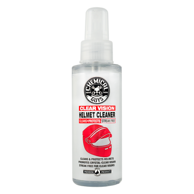 Chemical Guys Clear Vision Helmet Cleaner Cleans Protects Streak Free 118ml - WWW.PLANETAUTO.IE