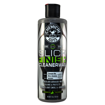 Chemical Guys Slick Finish Cleaner Wax with Micro-Abrasives 473ml - WWW.PLANETAUTO.IE