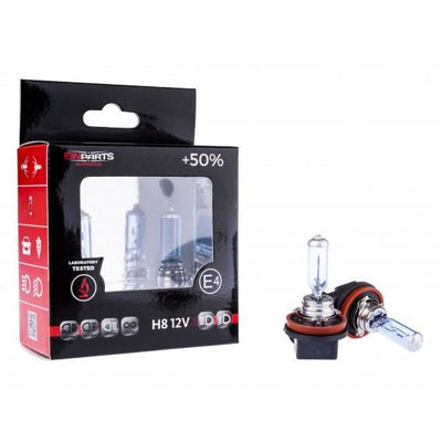 H8 12v Halogen Bulbs Pair +50% Brighter - WWW.PLANETAUTO.IE