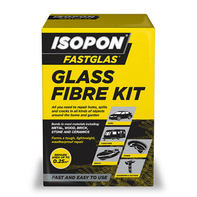 Isopon Fastglas Glass Fibre Kit 0.25m2 coverage - WWW.PLANETAUTO.IE